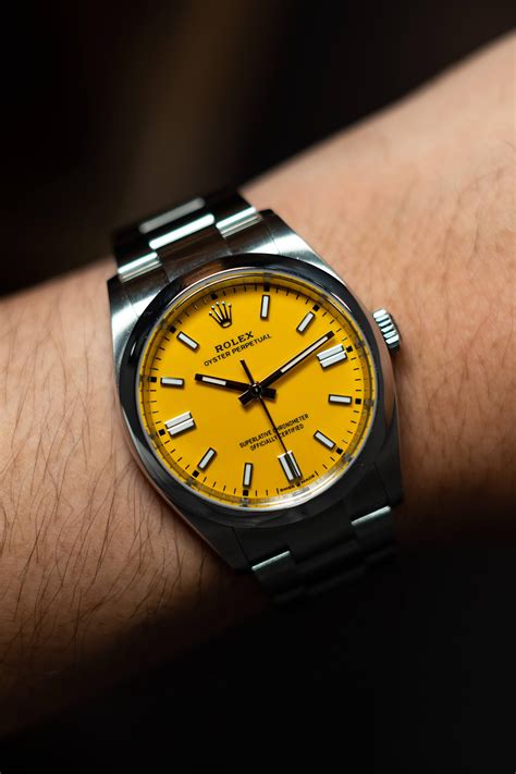 rolex op 36 yellow